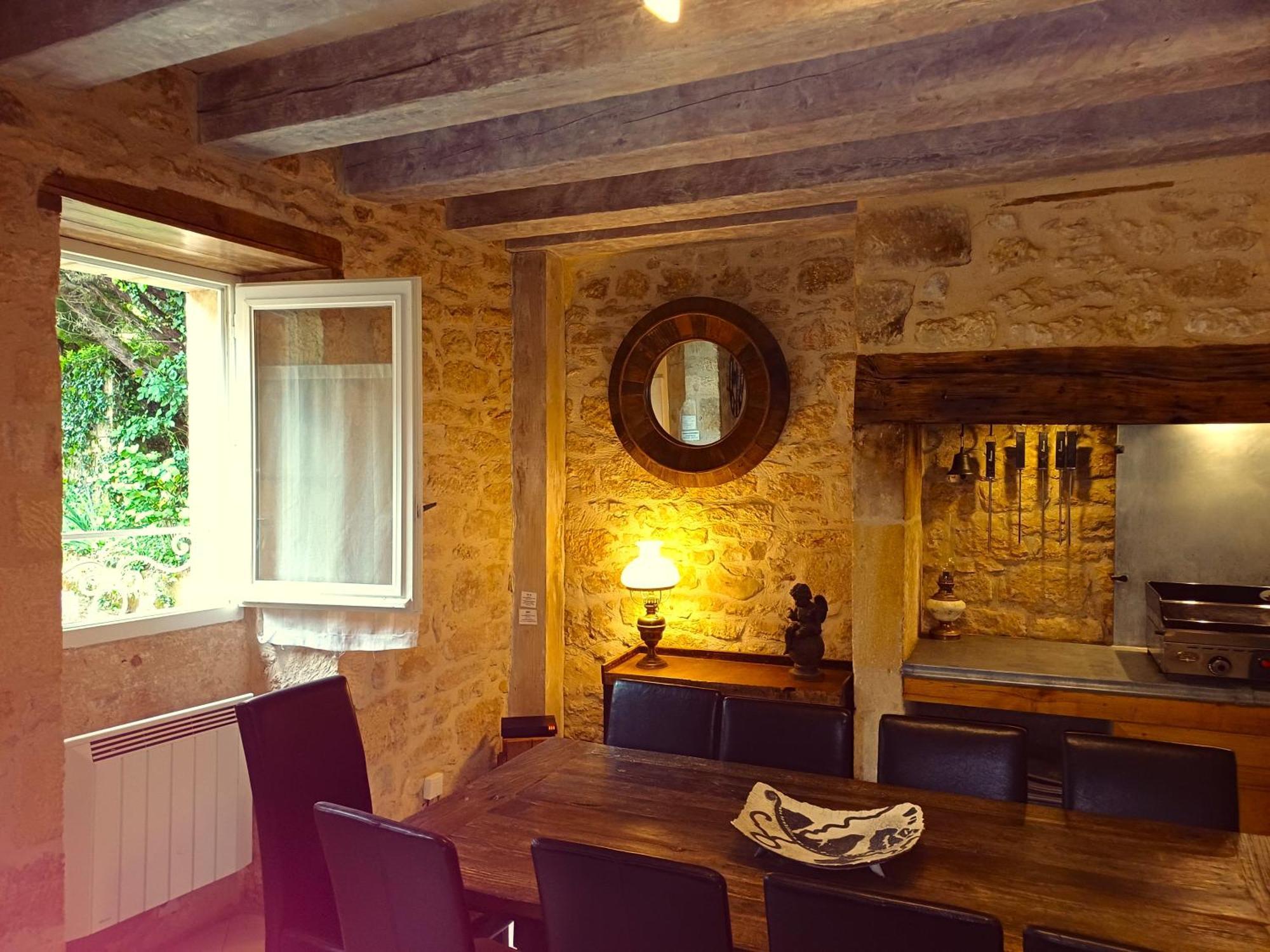 Au Pied Du Chateau - 5 A 11 Personnes - Baignade-Canoe-Piste Cyclable A 100 M Castelnaud La Chapelle Exterior foto