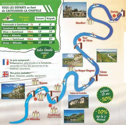 Au Pied Du Chateau - 5 A 11 Personnes - Baignade-Canoe-Piste Cyclable A 100 M Castelnaud La Chapelle Exterior foto